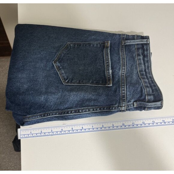 Anthropologie Driftwood Kelly Straight Leg Medium Wash Jeans Womens Size 31 - Picture 10 of 10